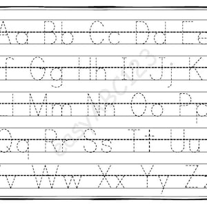 Printable Alphabet Letters Tracing Page | Includes Bonus Practice Page