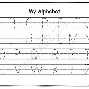 Printable My Alphabet Letters Tracing Pages | Includes Bonus Practice Page
