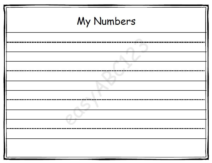 Printable 0-20 My Numbers Tracing Page Includes Bonus Practice Page - Etsy