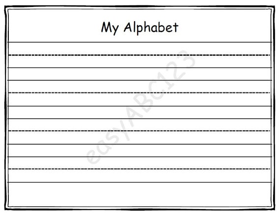 Blank Alphabet Worksheets