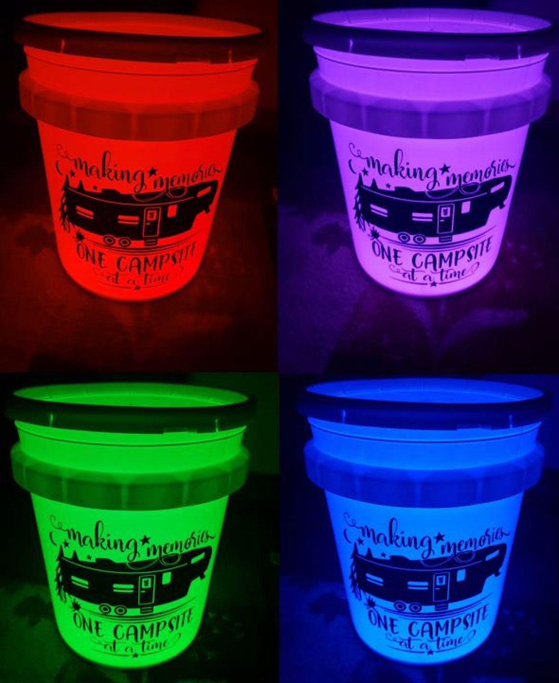 Camping LED Light Bucket Kit With Remote Check Out All Decal Etsy India