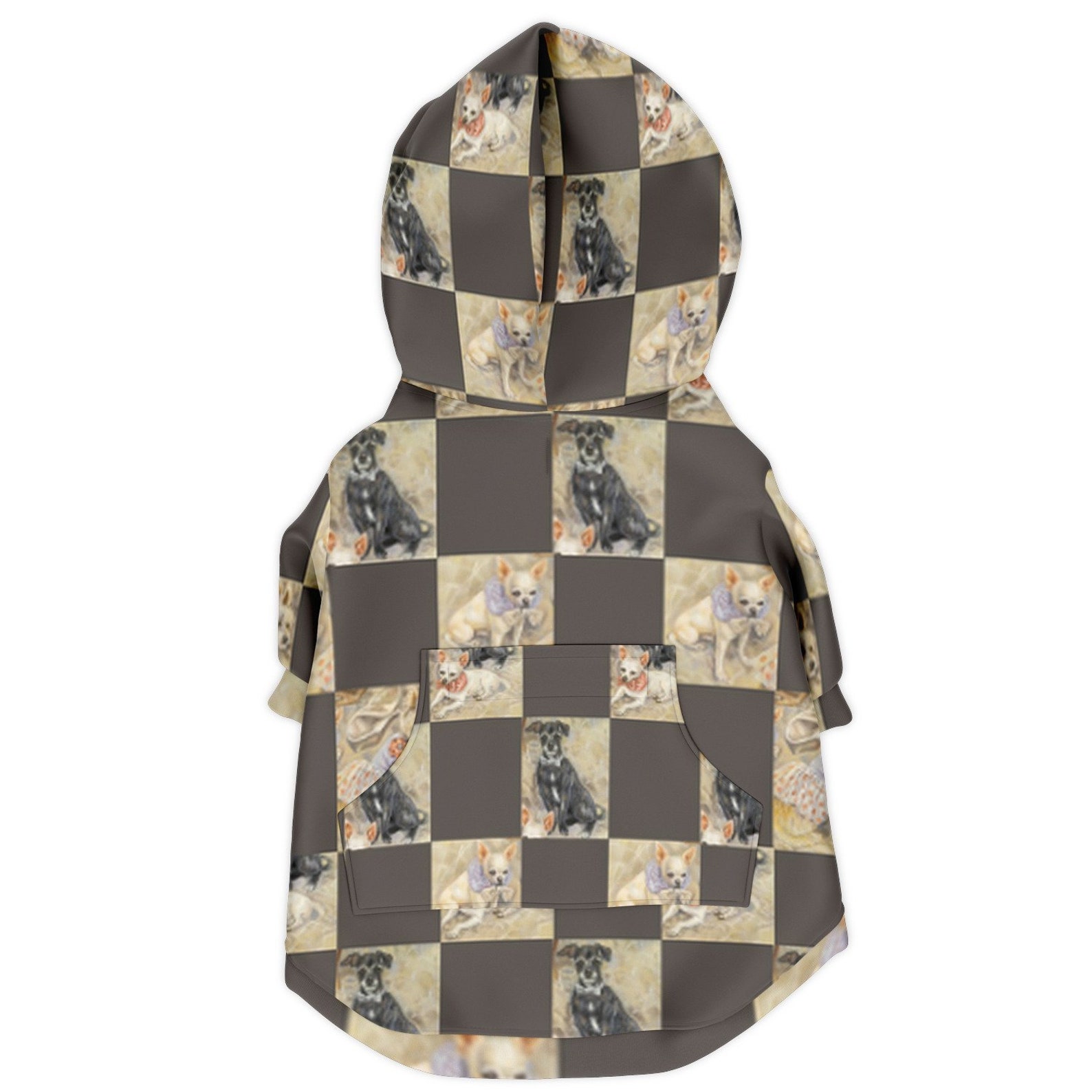 Puppy Print Dog Hoodie Dog Fashion Hoodie Fashion Etsy