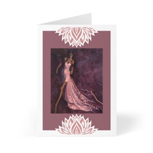 Tarjetas de arte de moda (8 piezas) / Tarjeta del Día de la Madre / Tarjetas de moda / Tarjetas de bellas artes / Tarjetas en blanco / Tarjetas de vacaciones / Tarjeta para ella / Tarjetas de cumpleaños
