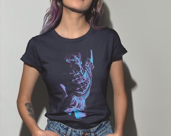 Fashion Illustration T-Shirt Fashion Ad Fashion Art Gift for Her Fashion T-Shirt Vintage Look 80s 90s Baddie 80s Retro Shirt Art Tee