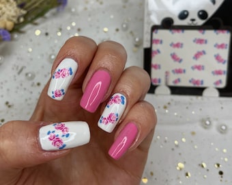 Pegatinas de uñas de transferencia de agua