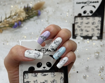 Water transfer nail stickers