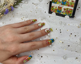 Water transfer nail stickers