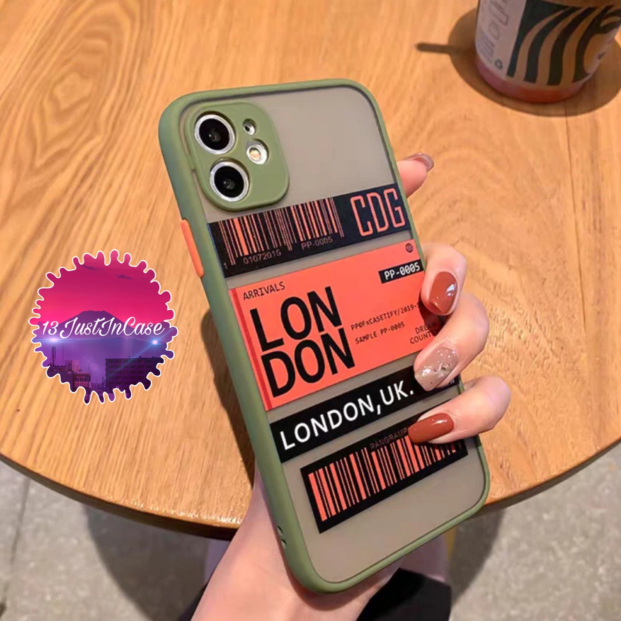 Modern Trendy Text Phone Case London / Tokyo / Paris / Etsy