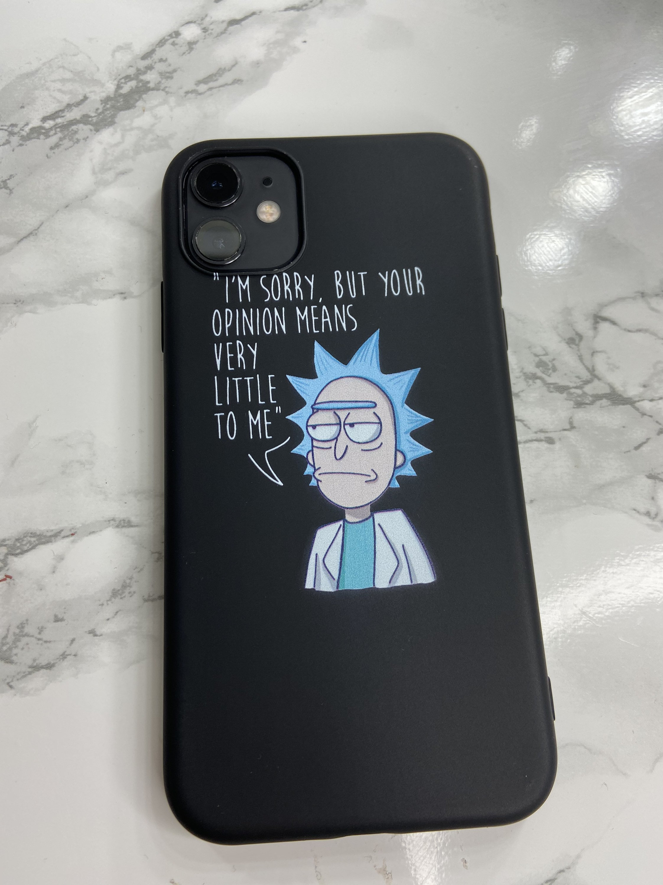 Rick And Morty Iphone 11 case Im Sorry But Your Opinion Means Etsy