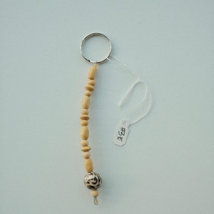handmade beaded keychain