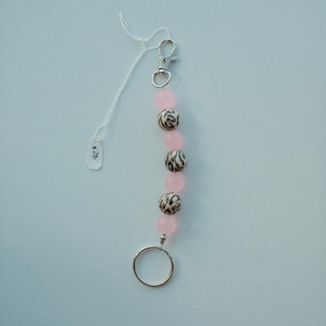 handmade beaded keychain