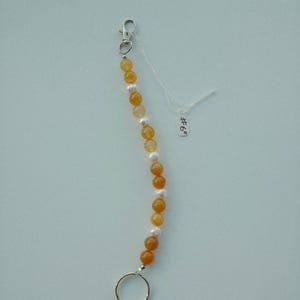 handmade beaded keychain