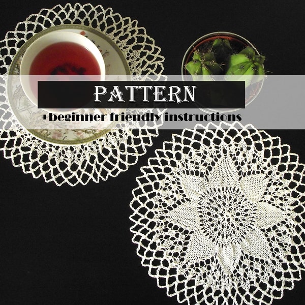 Knitted Doily Etsy