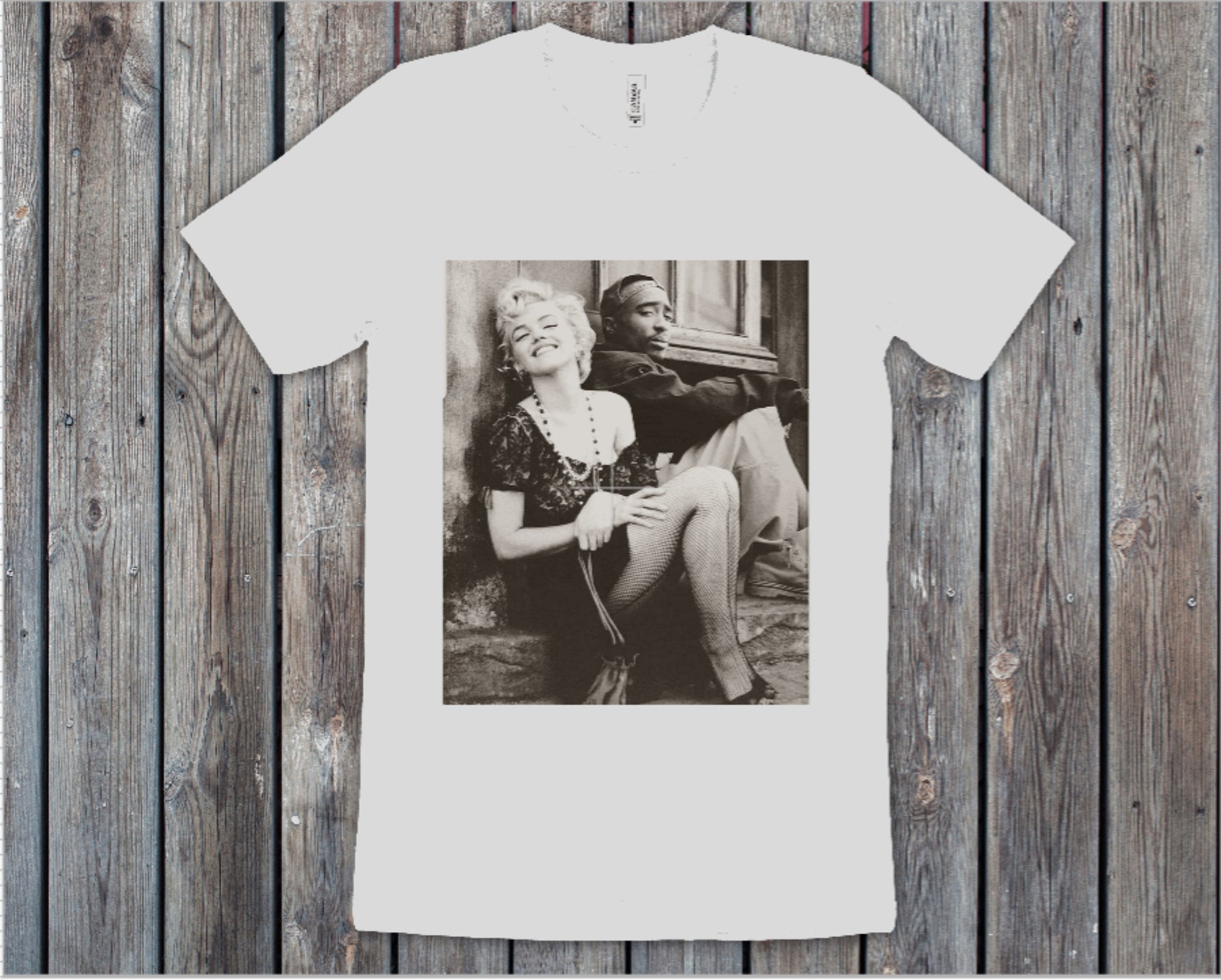 Marilyn Monroe Tupac Tshirt Cup Etc Print Digital Printable - Etsy