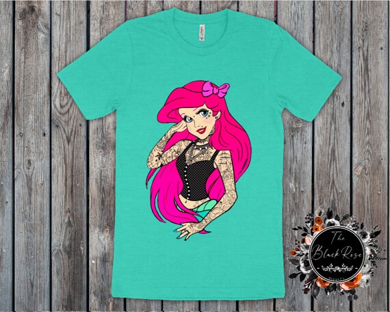 Ariel Pink Hipster Punk Disney Tattoo Tshirt Printable Png Jpg Etsy Canada