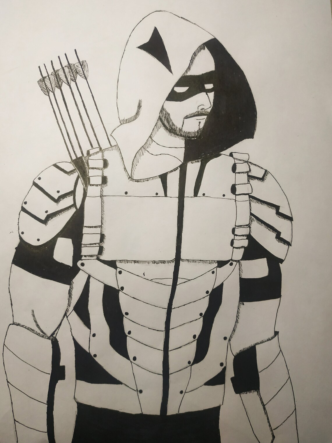 Green Arrow Drawing Pencil Drawing DC Comics Drawings - Etsy