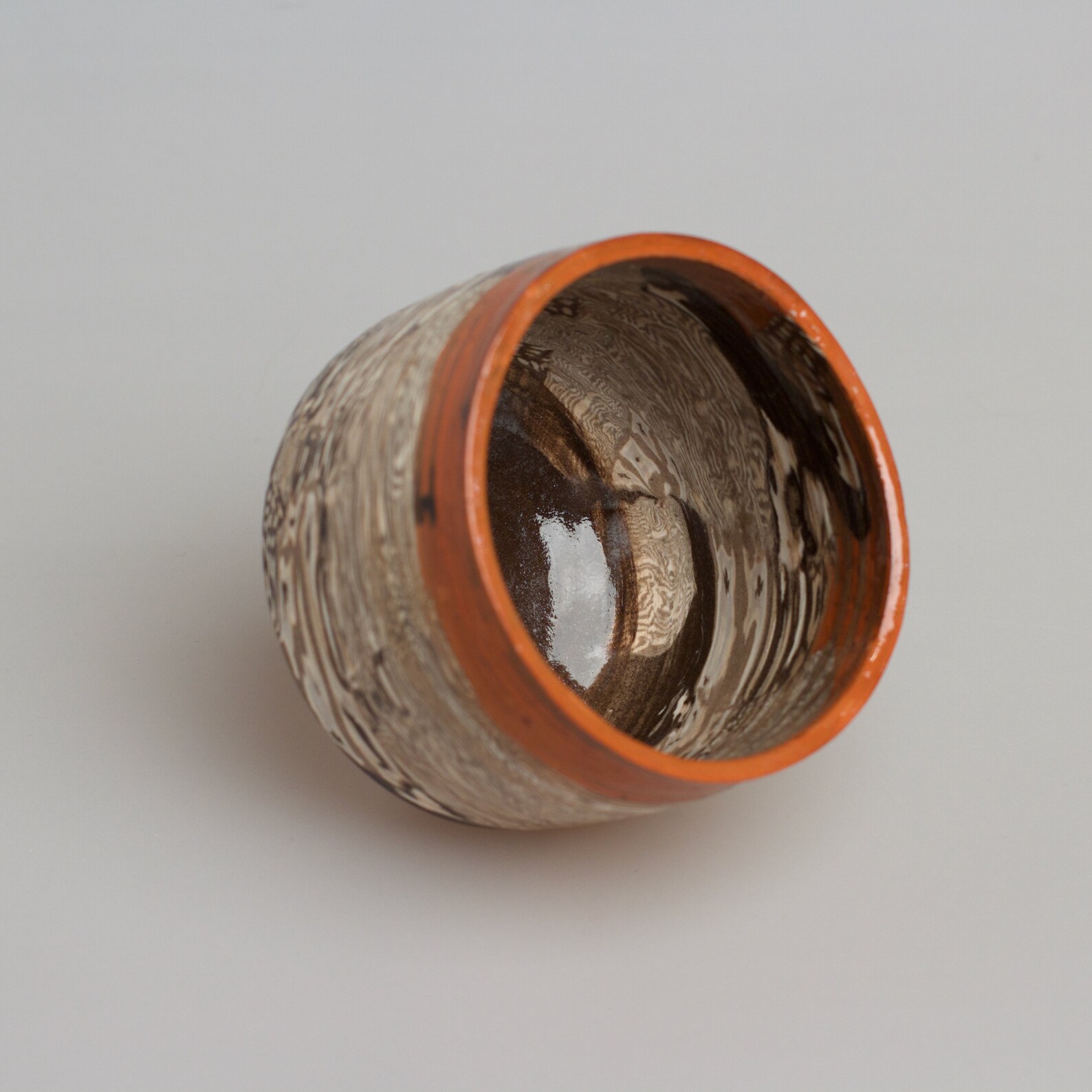 Nerikomi pottery ceramic mug for tea. Wild pattern Japanese Etsy