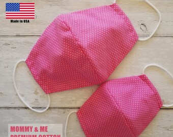 Mommy & Me Face Masks, Kids Face Mask, Toddler Face Mask, Mom Face Mask,  Dad Face Mask, Kids Mask, Washable Face Mask, Face Mask Set, Masks