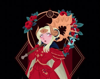 FE3H Edelgard Post-Timeskip - Impresión mediana