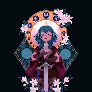 FE3H Byleth Pre-Timeskip Print - Large Print