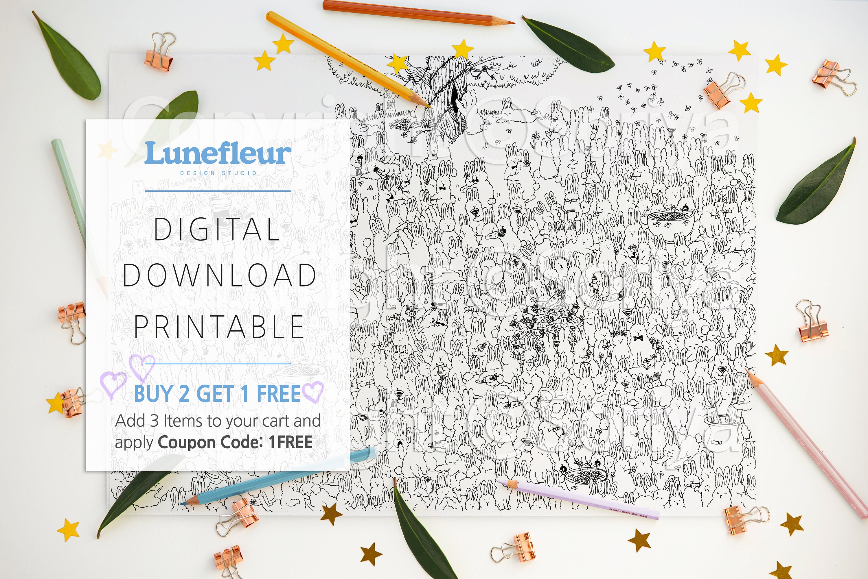 Printable Coloring, Coloring Sheet, Bunny Coloring, Animal Coloring Page, Adult Coloring Page ...