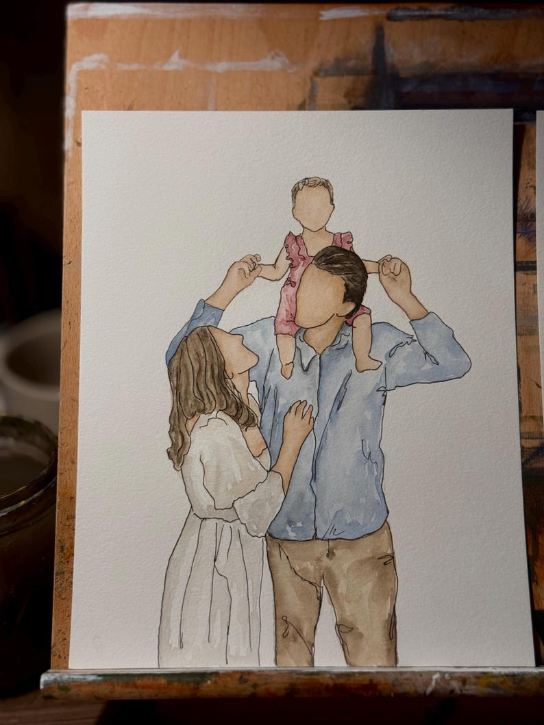 Custom Faceless Portraits (no background) image 7
