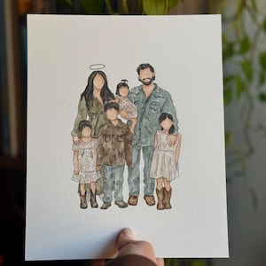 Custom Faceless Portraits (no background) image 1