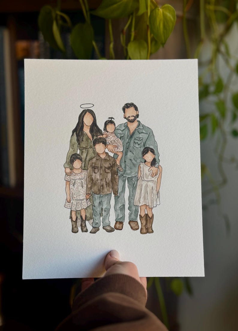 Custom Faceless Portraits (no background) image 1