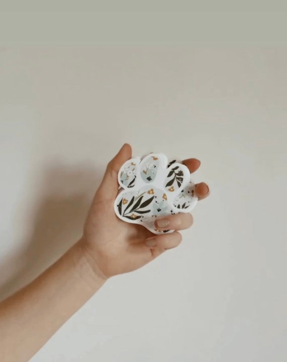 Paw Print Sticker Etsy