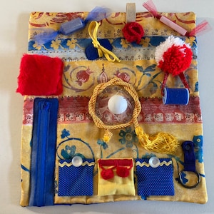 Fidget Quilt, Busy Blanket, Sensory Mat for Memory Care, Dementia, Alzheimer’s, Seniors