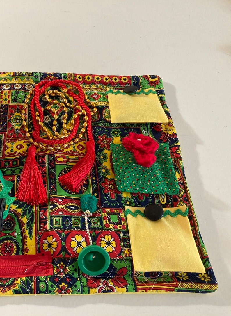 Fidget Quilt, Busy Blanket, Sensory Mat for Memory Care, Dementia