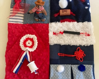 Fidget Quilt: Sensory Activity Blanket for Dementia & Alzheimer's