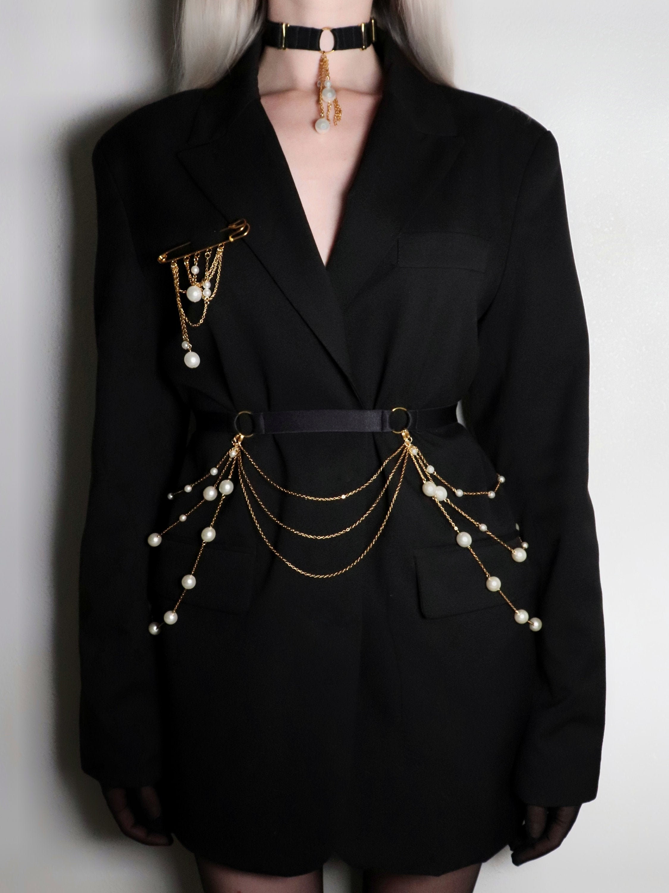 lazy oaf gem blazer dress