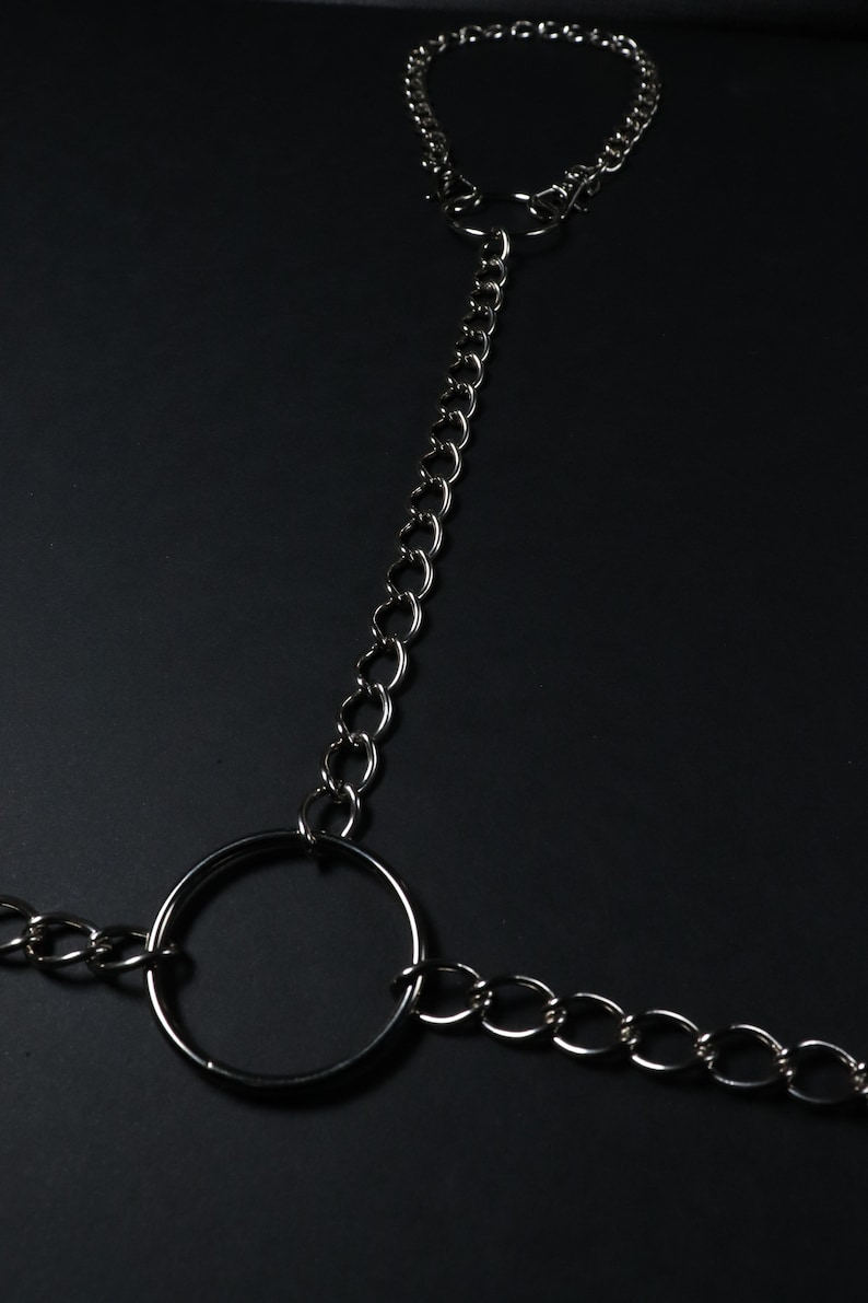 Silver Color Chain Harness and O Rings Etsy