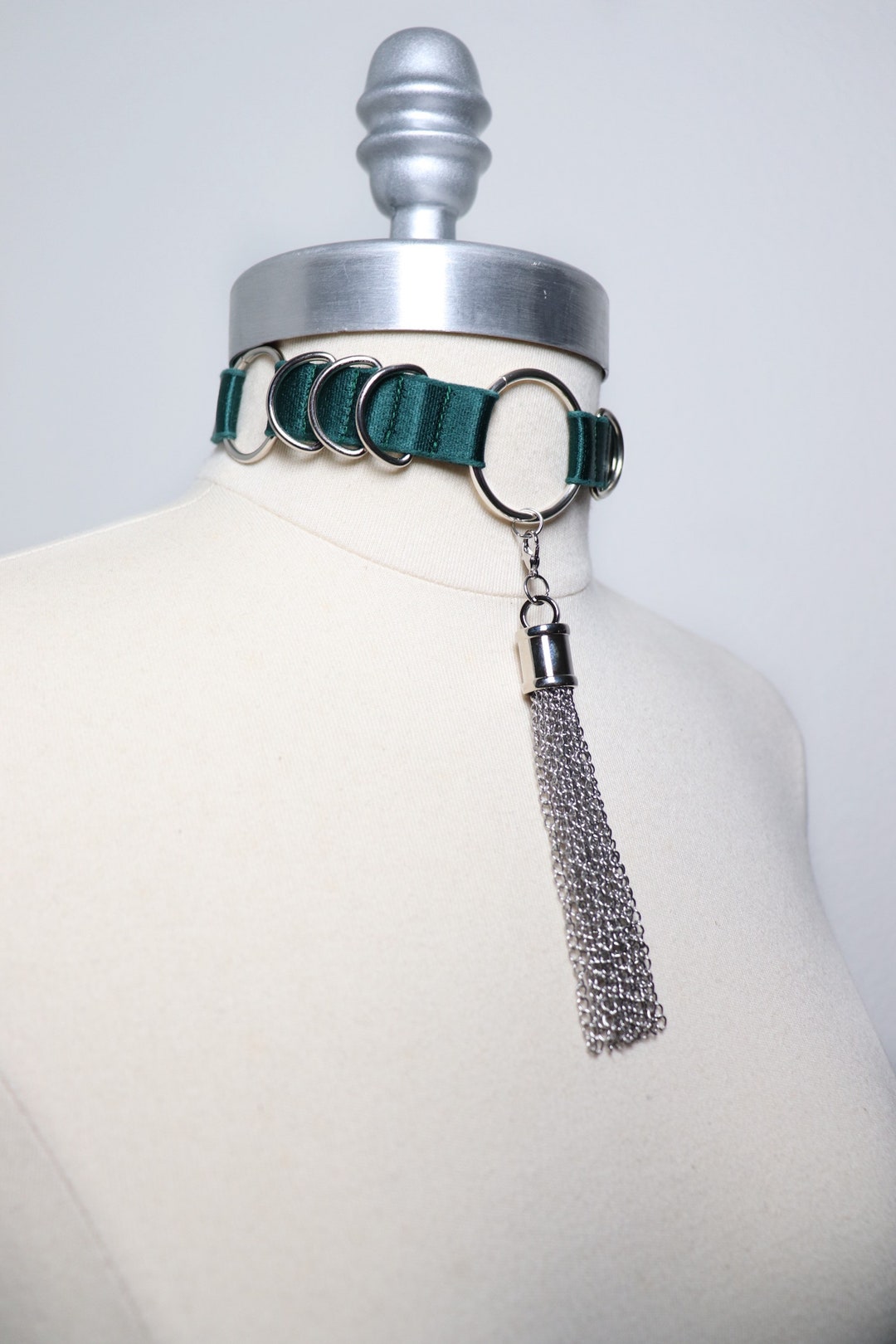 Choker With Eyelets and Piercings Decorated With a Bow - Etsy Philippines