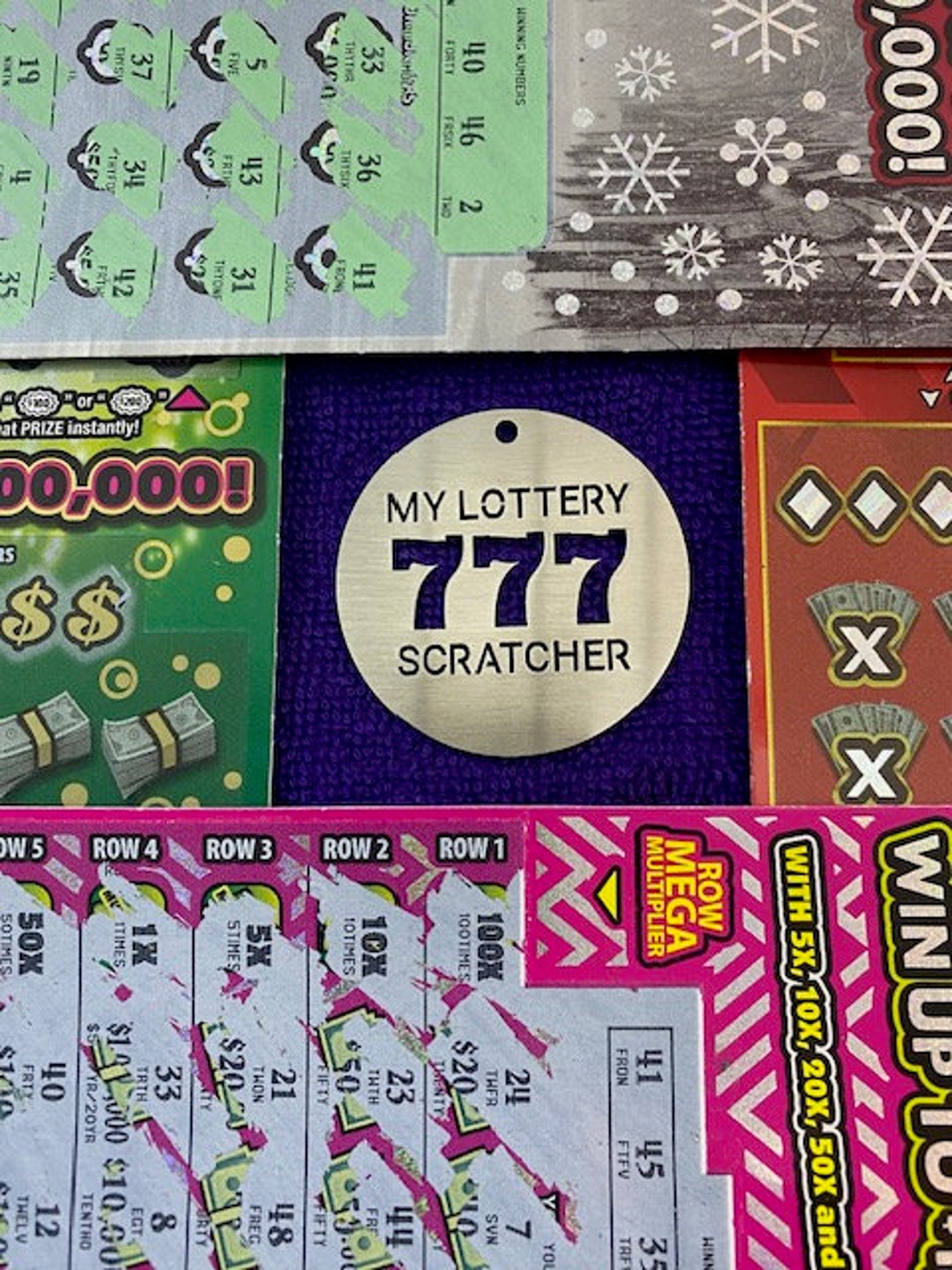 Lottery Ticket Scratcher lucky Scratcher Coin Lucky Lotto Scratcher