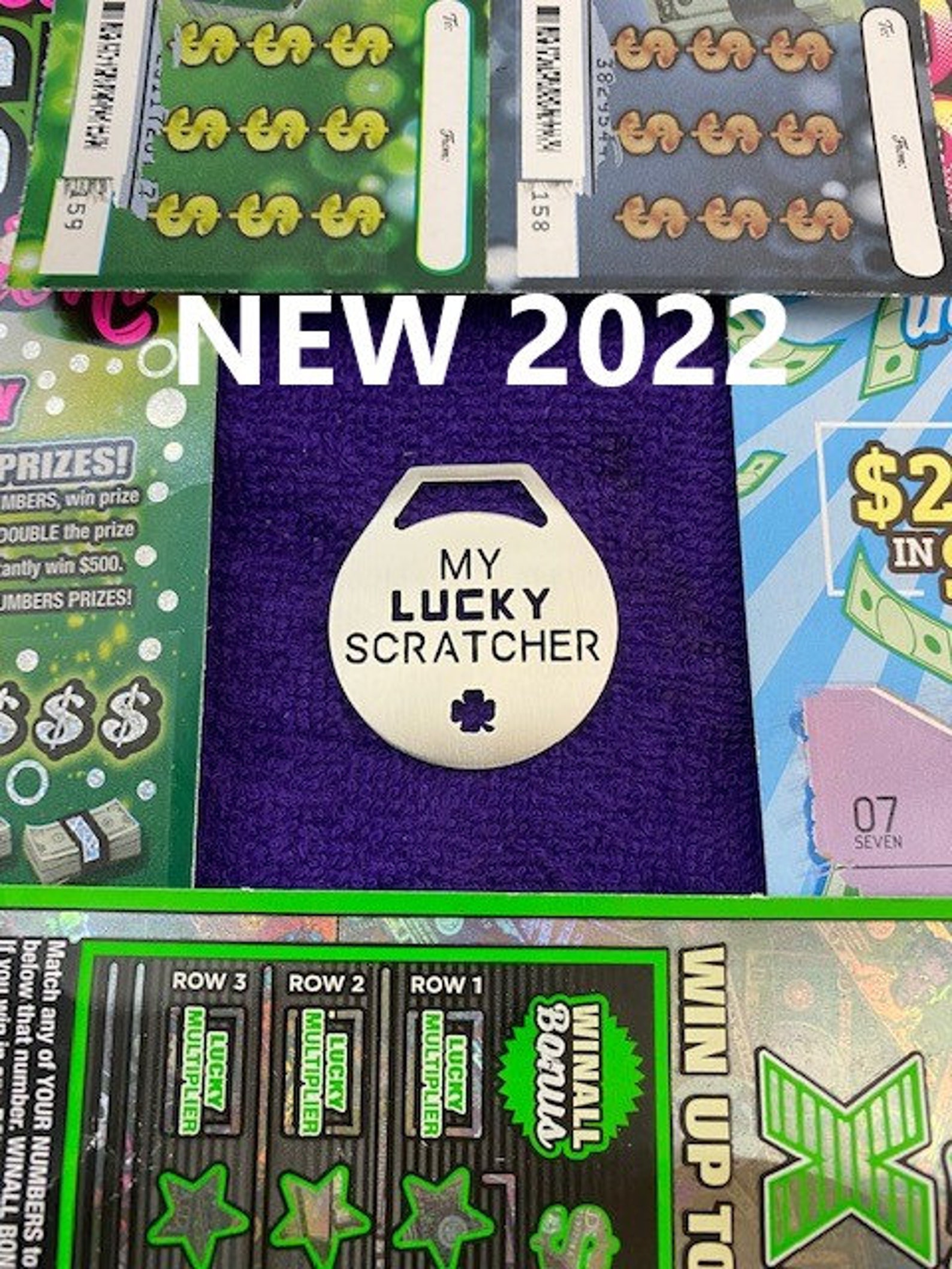 Lottery Ticket Scratcher lucky Scratcher Coin Lucky Lotto Scratcher