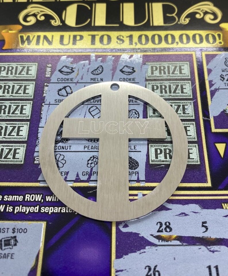 Lottery Ticket Scratcher lucky Scratcher Coin Lucky Lotto Etsy