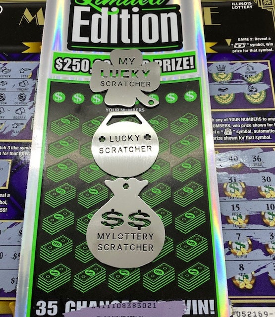 Lottery Ticket Scratcher lucky Scratcher Coin Lucky Lotto Etsy