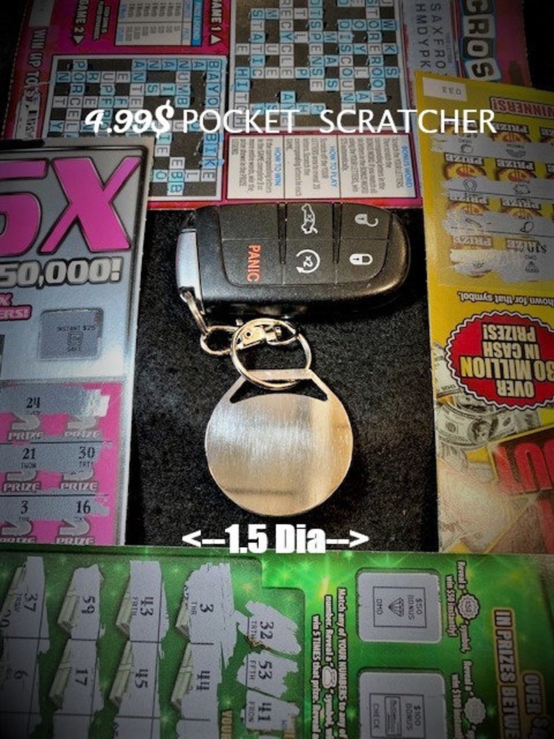 Lottery Ticket Scratcher lucky Scratcher Coin Lucky Lotto Etsy