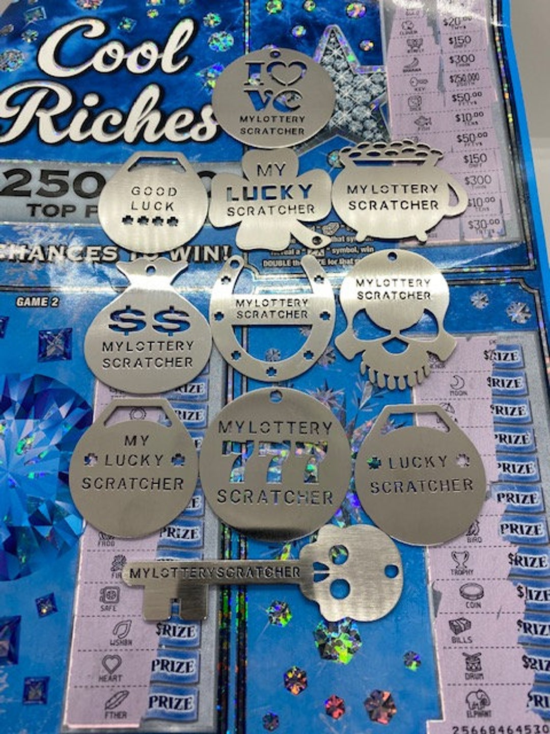 Lottery Ticket Scratcher lucky Scratcher Coin Lucky Lotto Scratcher