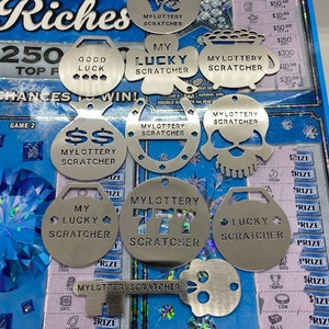 Lottery Ticket Holder, Solid Wood Scratch off Lottery Ticket Holder  Birthday Gift, Happy Birthday Lottery, Whole Lotto Love 