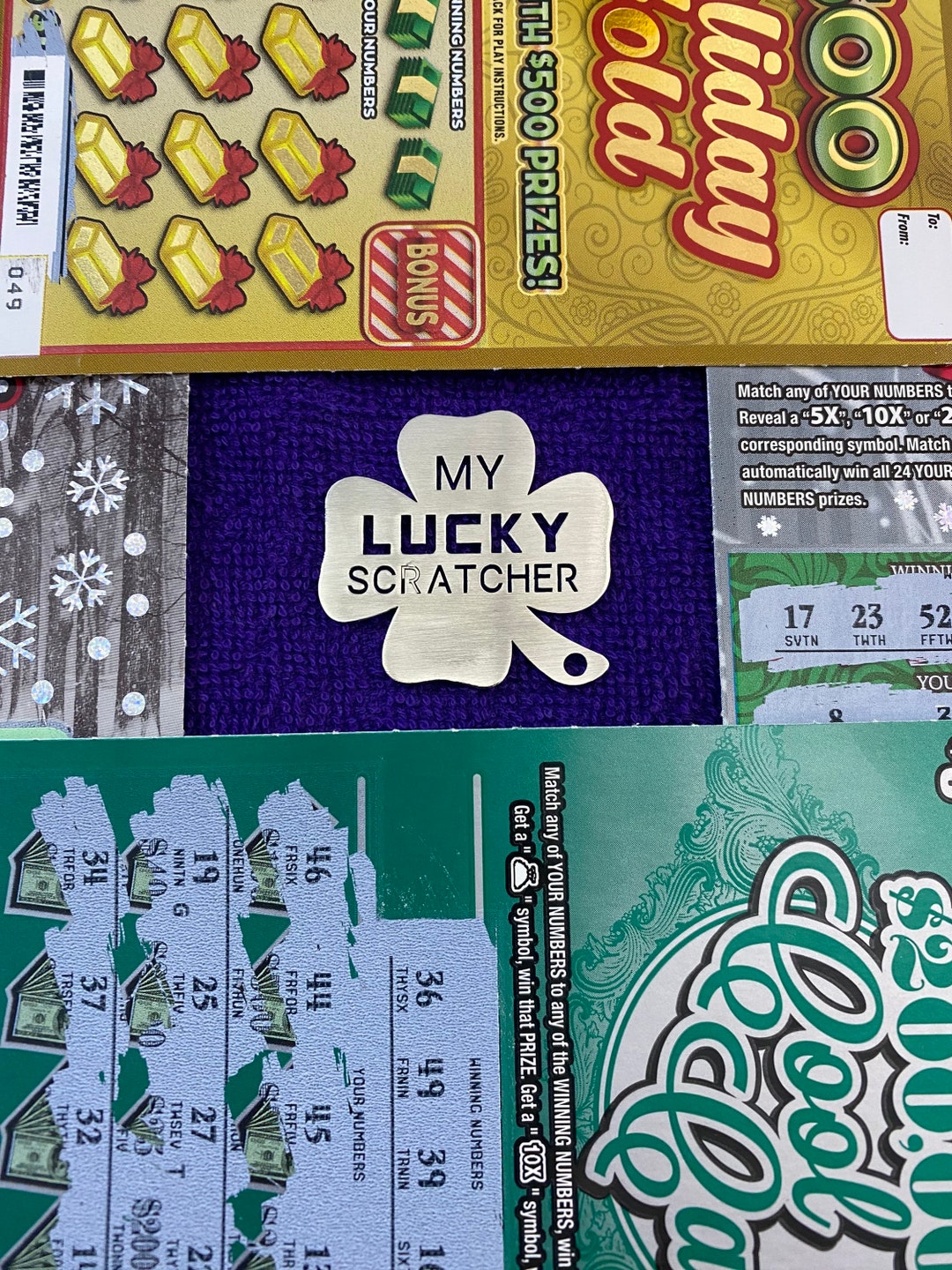 Lottery Ticket Scratcher lucky Scratcher Coin Lucky Lotto Etsy