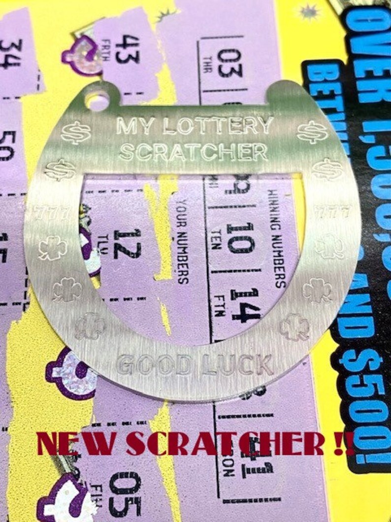 Lottery Ticket Scratcher lucky Scratcher Coin Lucky Lotto Etsy