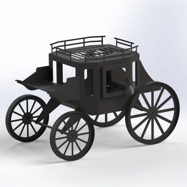 Wagon Fire pit DXF files for plasma,laser CNC machine