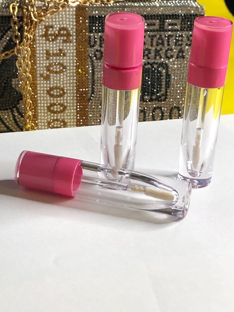 Wholesale Hot Pink Lip gloss tubes come with 5 tubes 5 Caps 5 Etsy