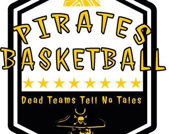 Youth Basketball Adventure: Conquer the Court with Pirates Design | SVG & AI Editable