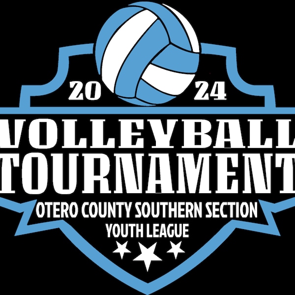 Youth League Volleyball Tournament T-Shirt Design - Editable SVG, AI, PDF