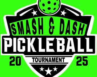 Smash & Dash PICKLEBALL TOURNAMENT T-Shirt Design
