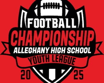High School Football Championship Custom T-Shirt Design